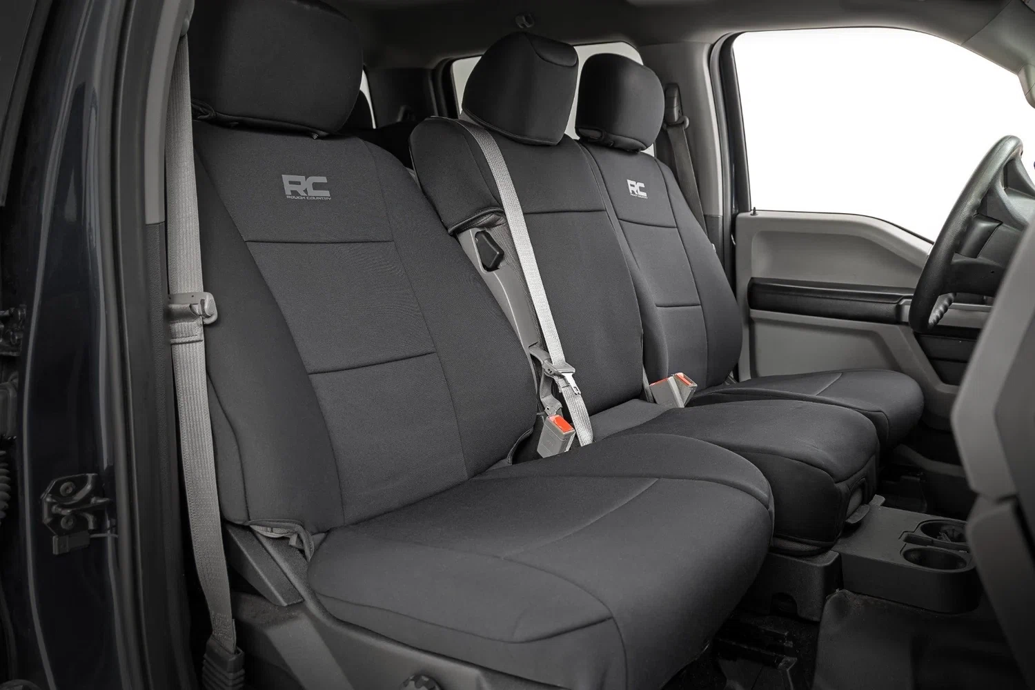 Seat Covers - FR Bench and RR Bench - Ford F-150_Lightning_F-250_F-350 (15-25)